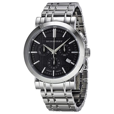 bu1360 burberry watch black|Burberry Steel Watches .